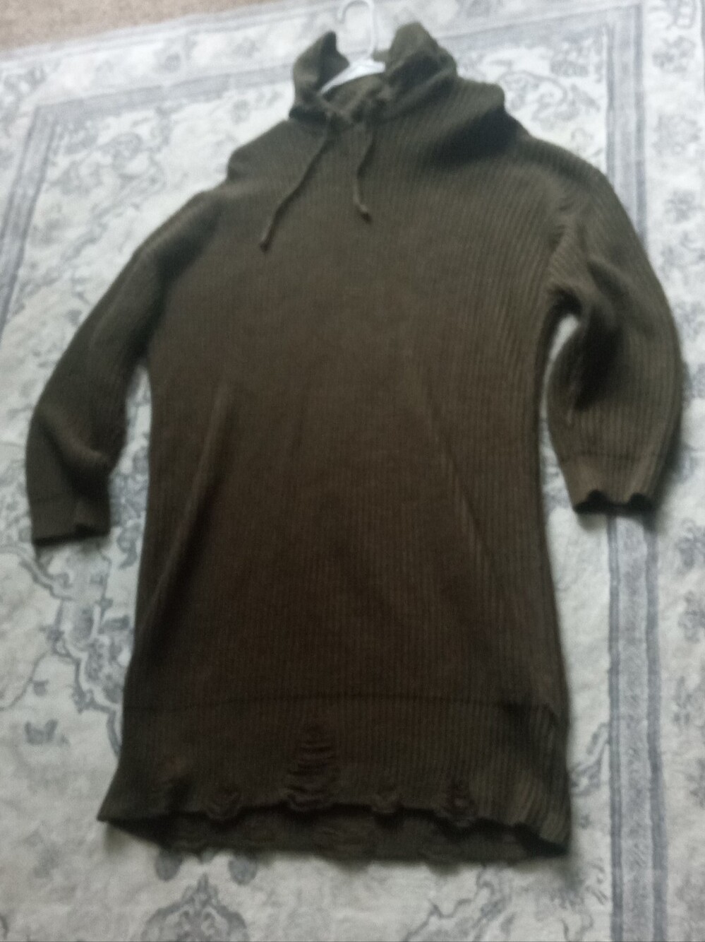 Almost Famous Olive Ribbed Turtleneck Sweater